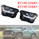Left+Right LED Headlight 81140-35681 81140-35661 For Toyota 4Runner TRD 25-2026-5