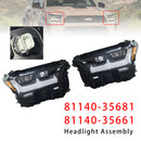Left+Right LED Headlight 81140-35681 81140-35661 For Toyota 4Runner TRD 25-2026-6