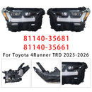 Left+Right LED Headlight 81140-35681 81140-35661 For Toyota 4Runner TRD 25-2026-7