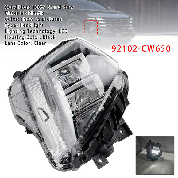 Front Right Side Headlight Assembly For Hyundai Tucson 2025-2026 Euro Version