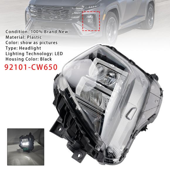 Front Left Side Headlight Assembly For Hyundai Tucson 2025-2026 Euro Version