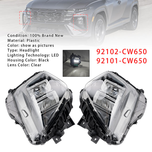 Front Left+Right Headlight Assembly For Hyundai Tucson 2025-2026 Euro Version