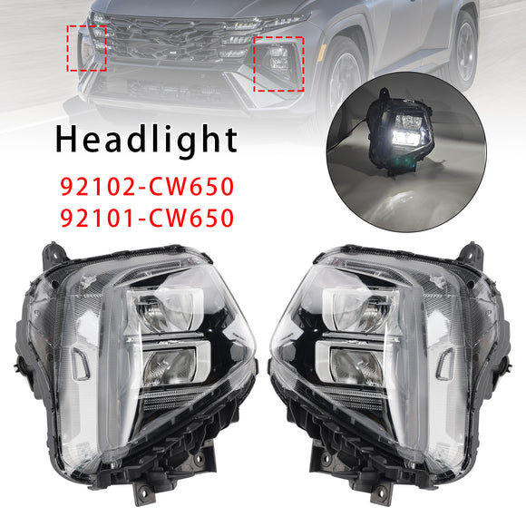 Front Left+Right Headlight Assembly For Hyundai Tucson 2025-2026 Euro Version