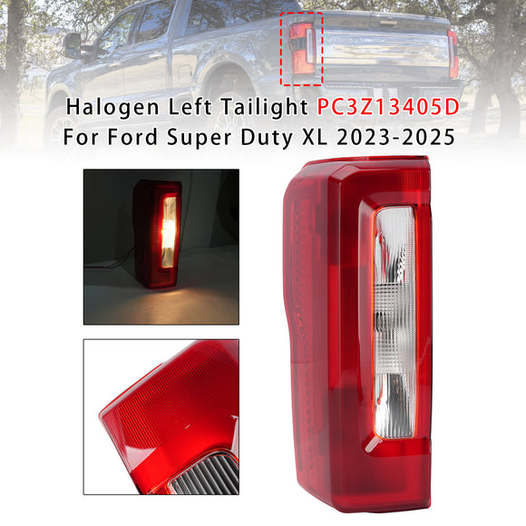 2023-2026 Ford F250 F350 F450 Super Duty XL/XLT/STX vänster halogenbakljusenhet förarsida PC3Z-13405-D PC3Z13405D