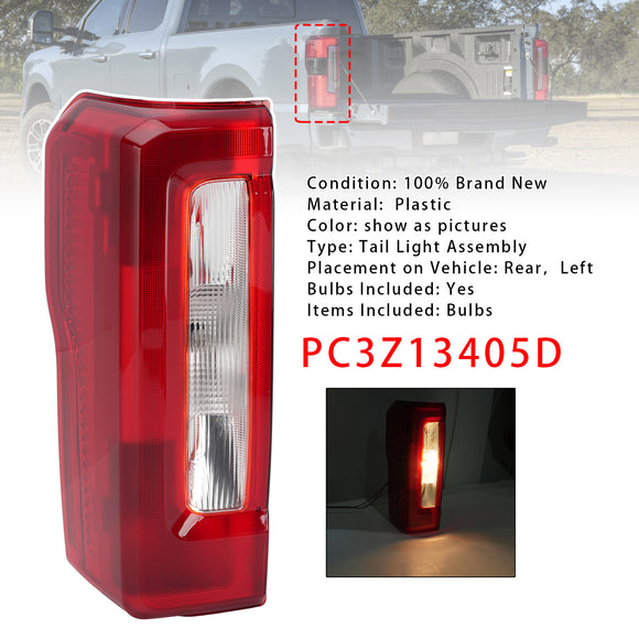 2023-2026 Ford F250 F350 F450 Super Duty XL/XLT/STX vänster halogenbakljusenhet förarsida PC3Z-13405-D PC3Z13405D