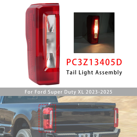 2023-2026 Ford F250 F350 F450 Super Duty XL/XLT/STX vänster halogenbakljusenhet förarsida PC3Z-13405-D PC3Z13405D