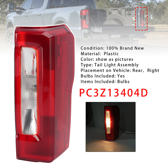 Ford F250 F350 F450 XL/XLT/STX 2023-2026 Höger halogenbakljusenhet förarsida PC3Z13404D PC3Z-13404-D
