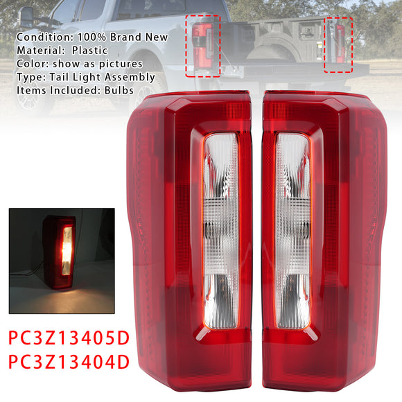 2023-2025 Ford F250 F350 F450 Super Duty Left+Right Halogen Tailight PC3Z-13404-D PC3Z-13405-D