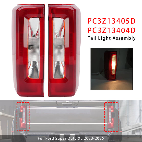 2023-2025 Ford F250 F350 F450 Super Duty Left+Right Halogen Tailight PC3Z-13404-D PC3Z-13405-D