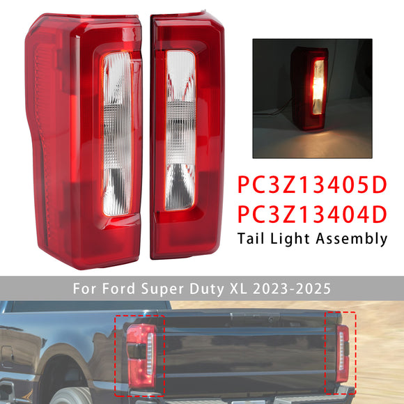 2023-2025 Ford F250 F350 F450 Super Duty Left+Right Halogen Tailight PC3Z-13404-D PC3Z-13405-D