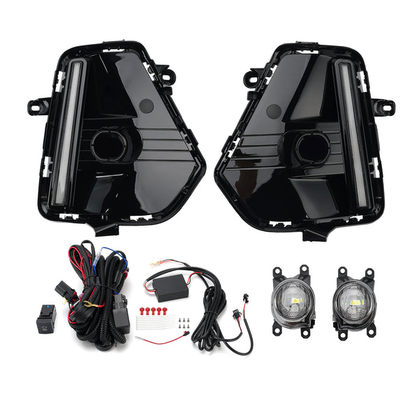 Juego de faros antiniebla y luces de circulación diurna LED DRL para Toyota RAV4 2026-2027