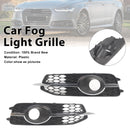 2PCS Car Front Bumper Fog Light Grille For Audi A6 C7 S-Line 2012-2014-3