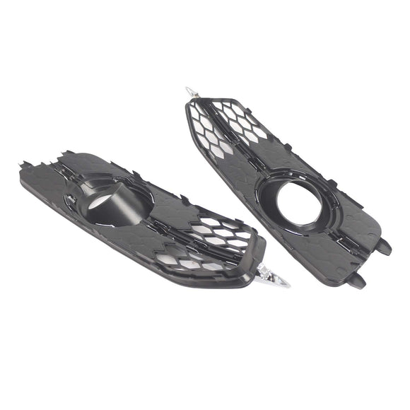 2PCS Car Front Bumper Fog Light Grille For Audi A6 C7 S-Line 2012-2014