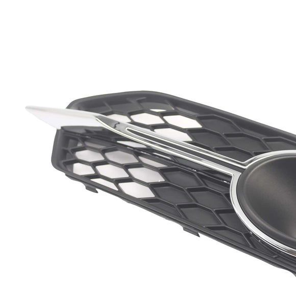 2PCS Car Front Bumper Fog Light Grille For Audi A6 C7 S-Line 2012-2014