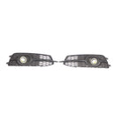 2PCS Car Front Bumper Fog Light Grille For Audi A6 C7 S-Line 2012-2014 W/LED-1