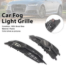 2PCS Car Front Bumper Fog Light Grille For Audi A6 C7 S-Line 2012-2014 W/LED-2