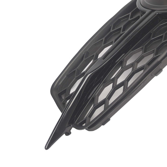2PCS Car Front Bumper Fog Light Grille For Audi A6 C7 S-Line 2012-2014 W/LED