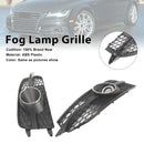 Black Front Bumper Fog Light Grille Cover Bezel Fit Audi A7 S7 S-Line 2012-2015-4