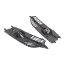 Black Front Bumper Fog Light Grille Cover Bezel Fit Audi A7 S7 S-Line 2012-2015-9