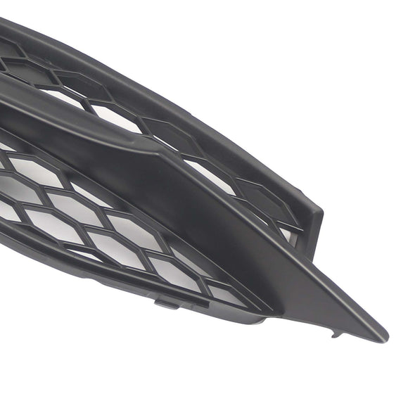 Black Front Bumper Fog Light Grille Cover Bezel Fit Audi A7 S7 S-Line 2012-2015