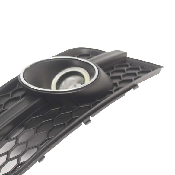 Black Front Bumper Fog Light Grille Cover Bezel Fit Audi A7 S7 S-Line 2012-2015