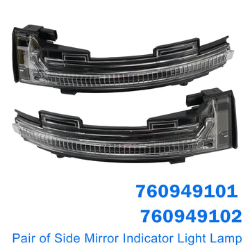Pair of Side Mirror Indicator Light Lamp for VW Touareg III CR 2018-2023
