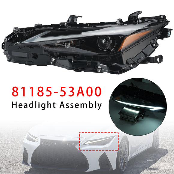 2021–2023 Lexus IS300 IS350 Linke Bi-LED-Scheinwerferbaugruppe 81185-53A00 8118553A00 Fahrerseite