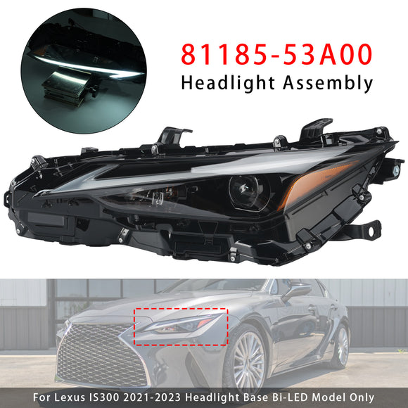 2021–2023 Lexus IS300 IS350 Linke Bi-LED-Scheinwerferbaugruppe 81185-53A00 8118553A00 Fahrerseite