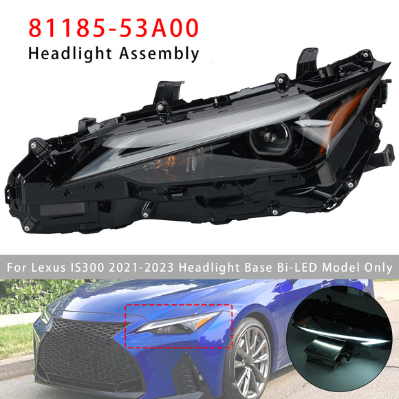 2021–2023 Lexus IS300 IS350 Linke Bi-LED-Scheinwerferbaugruppe 81185-53A00 8118553A00 Fahrerseite