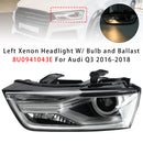 Faro allo xeno sinistro con lampadina e alimentatore 8U0941043E per Audi Q3 2016-2018-2