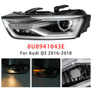 Faro allo xeno sinistro con lampadina e alimentatore 8U0941043E per Audi Q3 2016-2018-7