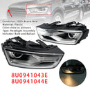 Left+Right Xenon Headlight W/ Bulb Ballast 8U0941043E 8U0941044E For Audi Q3-3