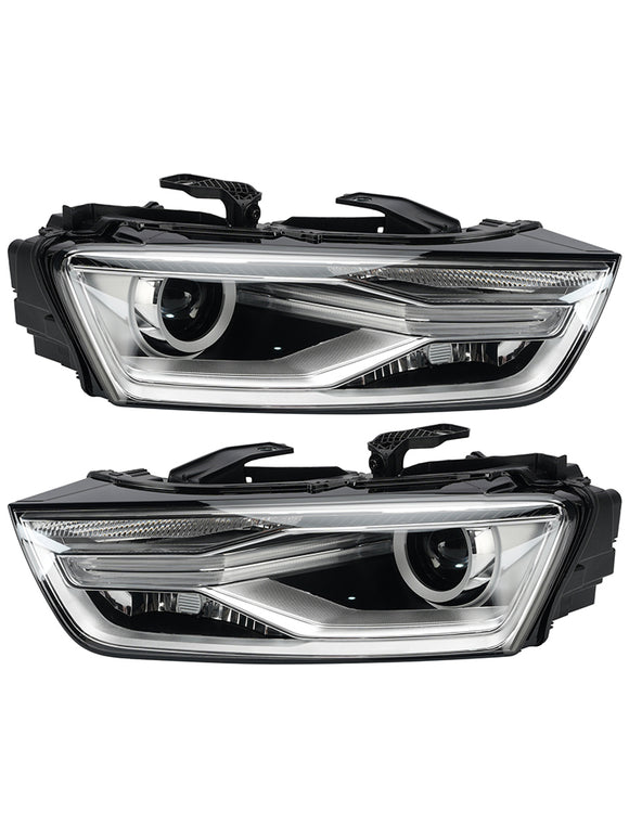 Left+Right Xenon Headlight W/ Bulb Ballast 8U0941043E 8U0941044E For Audi Q3