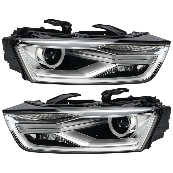 Left+Right Xenon Headlight W/ Bulb Ballast 8U0941043E 8U0941044E For Audi Q3
