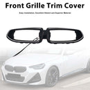 Garniture de calandre de pare-chocs avant noire, pour BMW G42 M240I 2022 – 2026, 2 portes avec Led-5