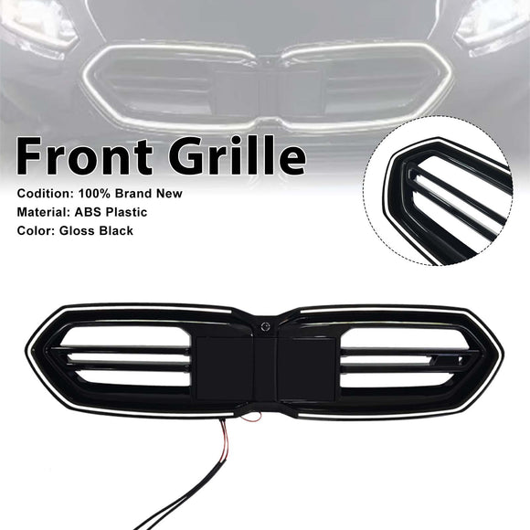 Schwarzer Frontstoßstangengrill für BMW F70 F74 M235 2025–2026, 4-türig, mit LED