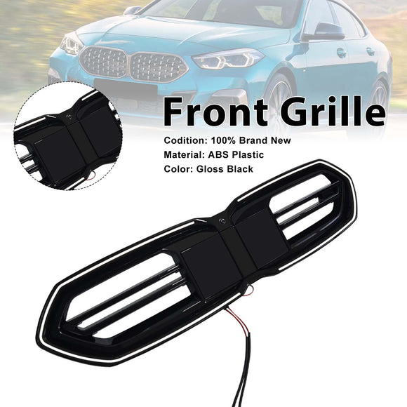 Schwarzer Frontstoßstangengrill für BMW F70 F74 M235 2025–2026, 4-türig, mit LED