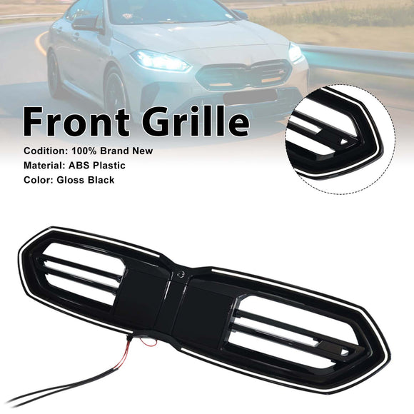 Schwarzer Frontstoßstangengrill für BMW F70 F74 M235 2025–2026, 4-türig, mit LED