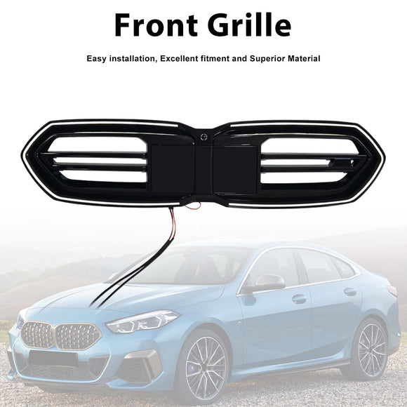 Schwarzer Frontstoßstangengrill für BMW F70 F74 M235 2025–2026, 4-türig, mit LED