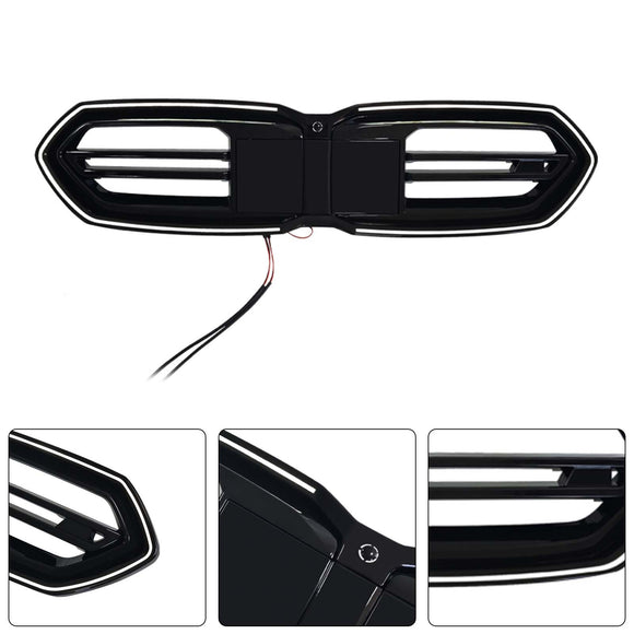 Schwarzer Frontstoßstangengrill für BMW F70 F74 M235 2025–2026, 4-türig, mit LED