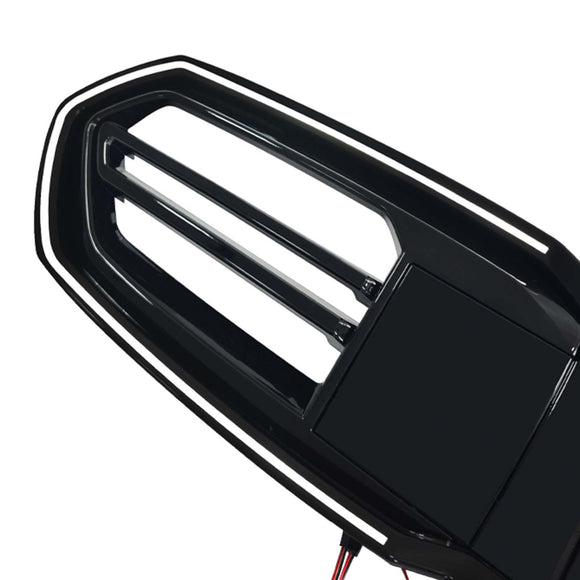Schwarzer Frontstoßstangengrill für BMW F70 F74 M235 2025–2026, 4-türig, mit LED