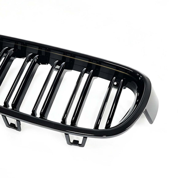 Double Slat Front Kidney Grille Grill Fit BMW 3 Series F30 F35 2012-2019
