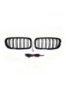 Double Slat Front Kidney Grille Grill Fit BMW 3 Series F30 F35 2012-2019-16