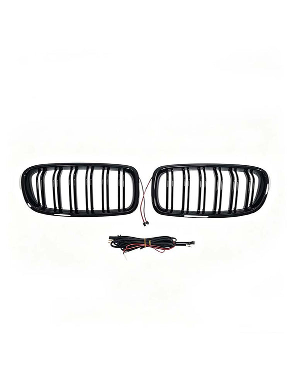 Double Slat Front Kidney Grille Grill Fit BMW 3 Series F30 F35 2012-2019