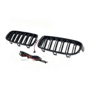 Double Slat Front Kidney Grille Grill Fit BMW 3 Series F30 F35 2012-2019-17