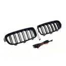 Double Slat Front Kidney Grille Grill Fit BMW 3 Series F30 F35 2012-2019-18