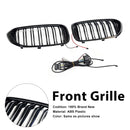 Doppelter Lamellen-Frontnierengrill, passend für BMW 5er G30 G31 2017–2020 mit LED-6