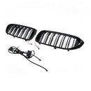 Doppelter Lamellen-Frontnierengrill, passend für BMW 5er G30 G31 2017–2020 mit LED-9