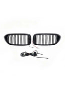 Doppelter Lamellen-Frontnierengrill, passend für BMW 5er G30 G31 2017–2020 mit LED-16