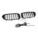 Doppelter Lamellen-Frontnierengrill, passend für BMW 5er G30 G31 2017–2020 mit LED-17